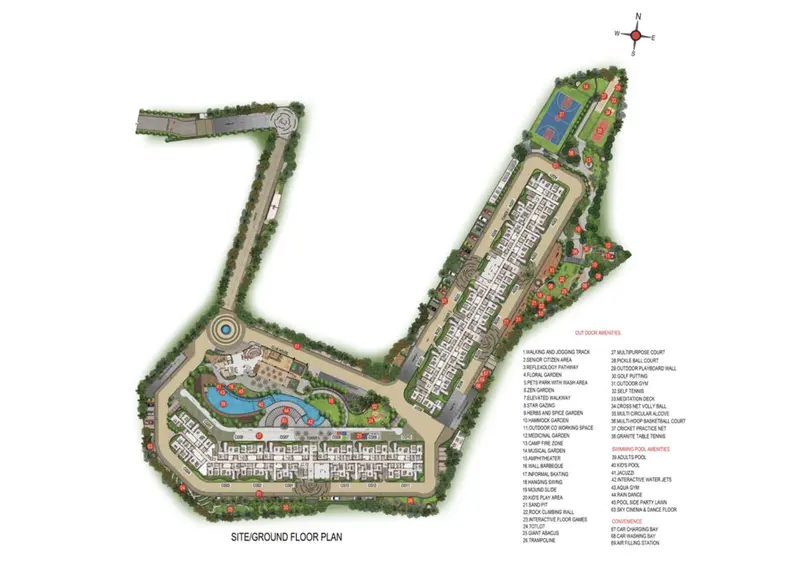 Casagrand Estancia Kogilu master plan layout