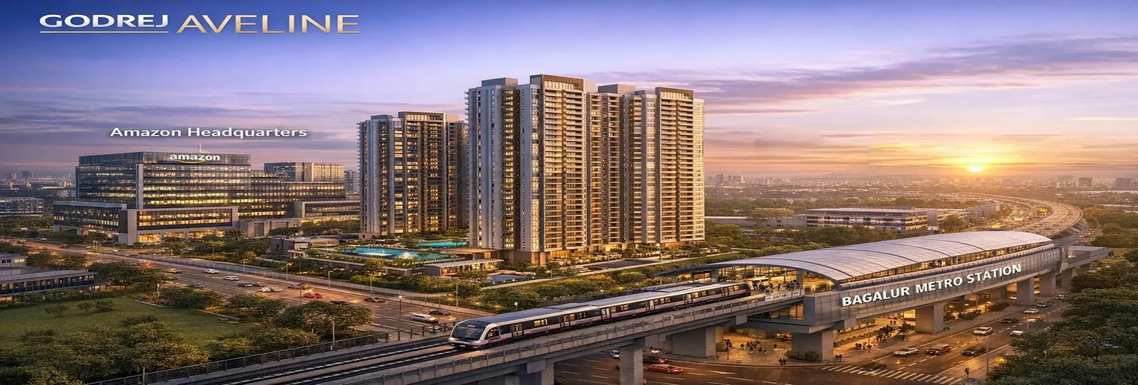 Godrej Aveline Yelahanka, North Bangalore — exterior elevation view