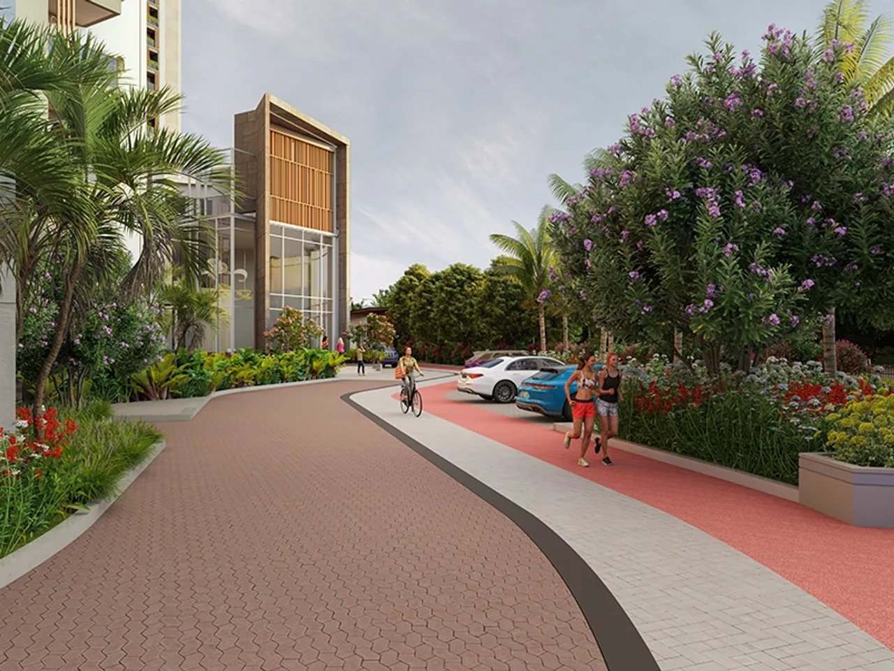Sumadhura Edition Landscaped Walkway